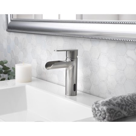 Homewerks Homewerks Waterfall Brushed Nickel Motion Sensing Single-Handle Bathroom Sink Faucet 2 in. 29-B413S-HW